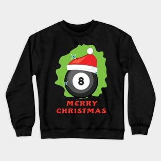 Merry Billiard Christmas - Funny Crewneck Sweatshirt